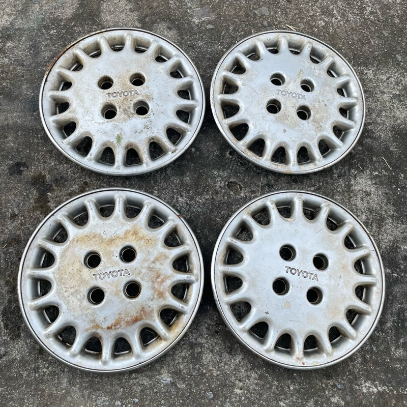 Dop velg wheeldop oem r13 toyota corolla twincam 1.6 SE 1990 1991 original copotan 4pcs
