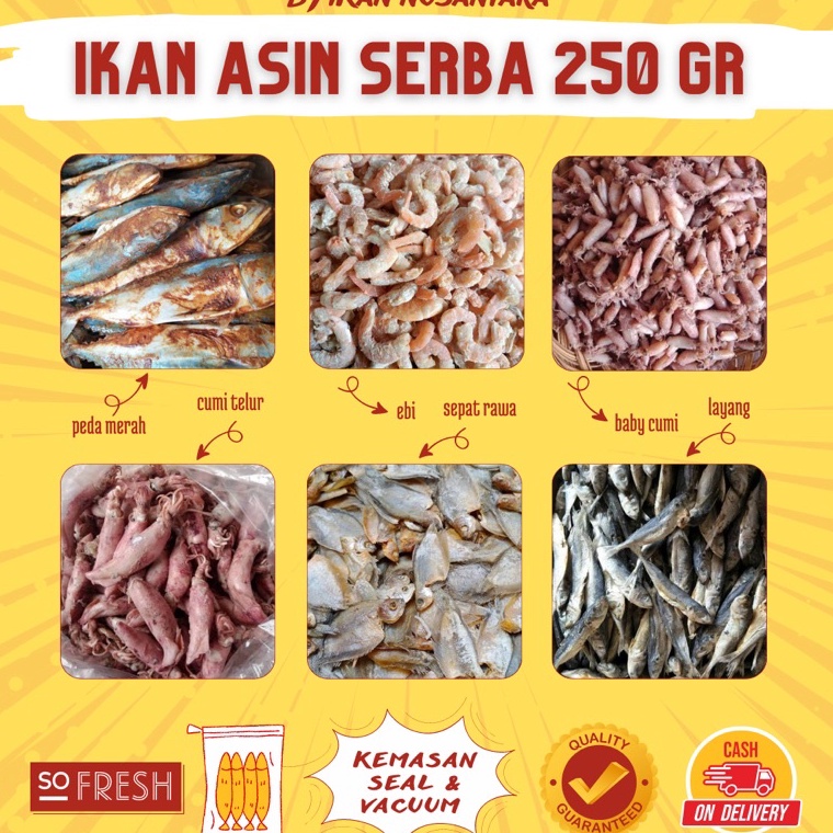 

Cuci gudang COD IKAN ASIN 25 GRAM IKAN ASIN MURAH IKAN ASIN IKAN KERING ASIN IKAN KERING IKAN PREMIUM