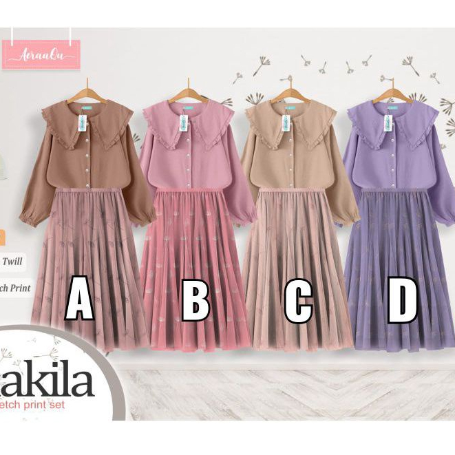 Afsheenastore Setelan Rok Shakila By Aeraaqu 10 Sampai 18 Tahun