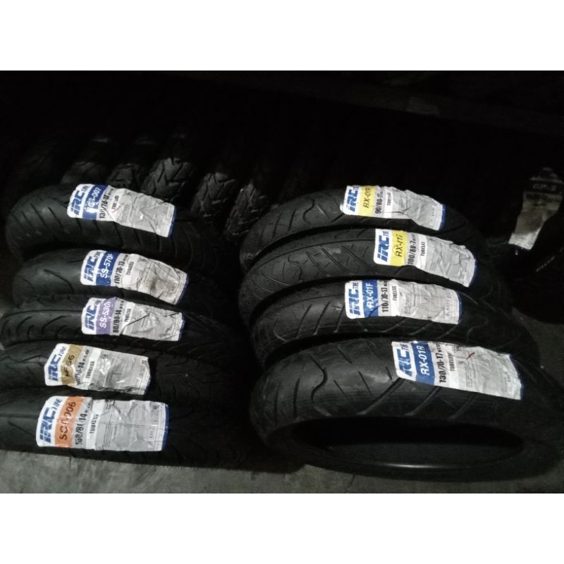 Ban Luar IRC TUBELESS Ring 12 Scoopy donat,Ring 13 N-Max,.Ring 14 Matic,. Ring 17 Bebek Sport