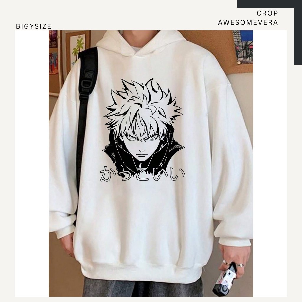 Hoodie Sweater Anime Jepang Pria Wanita - Jaket tebal fleece Original Banyak Pilihan Warna - Hodie J