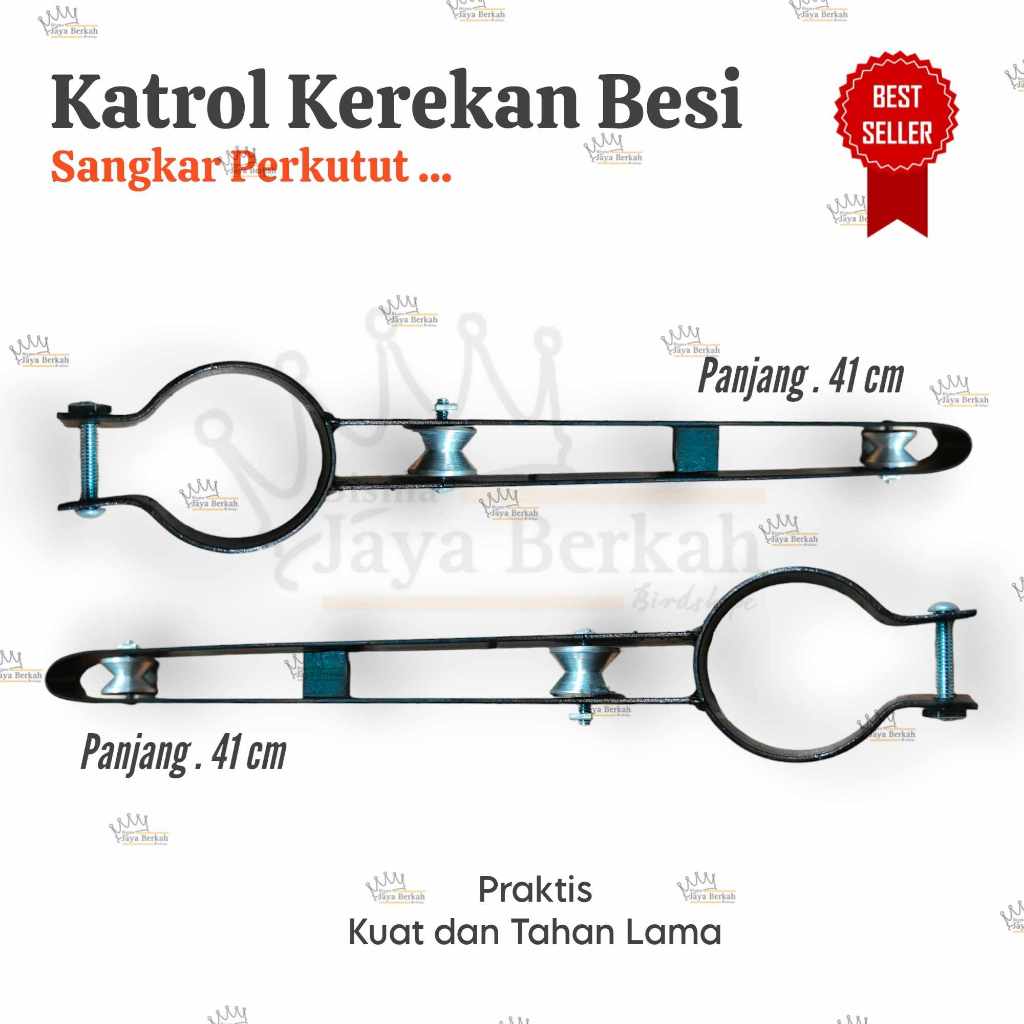 KATROL KEREKAN BESI SANGKAR PERKUTUT PRAKTIS KUAT DAN TAHAN LAMA