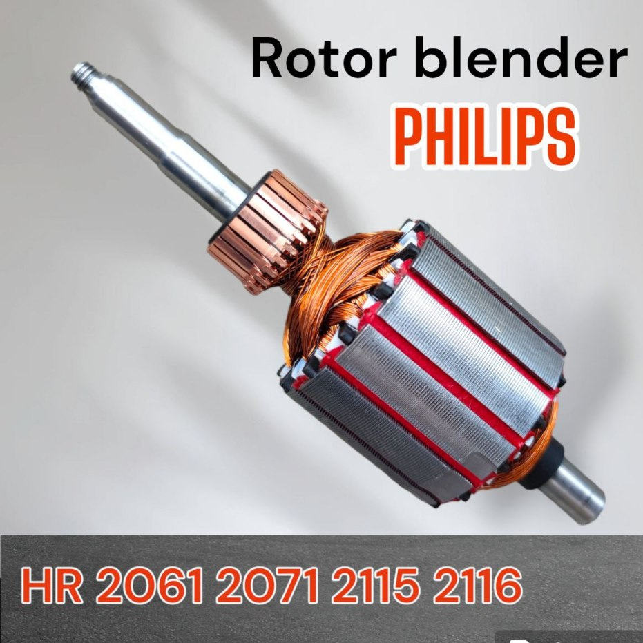 AS ROTOR DINAMO BLENDER PHILIPS HR 2115 2116 2061 2071 ORIGINAL