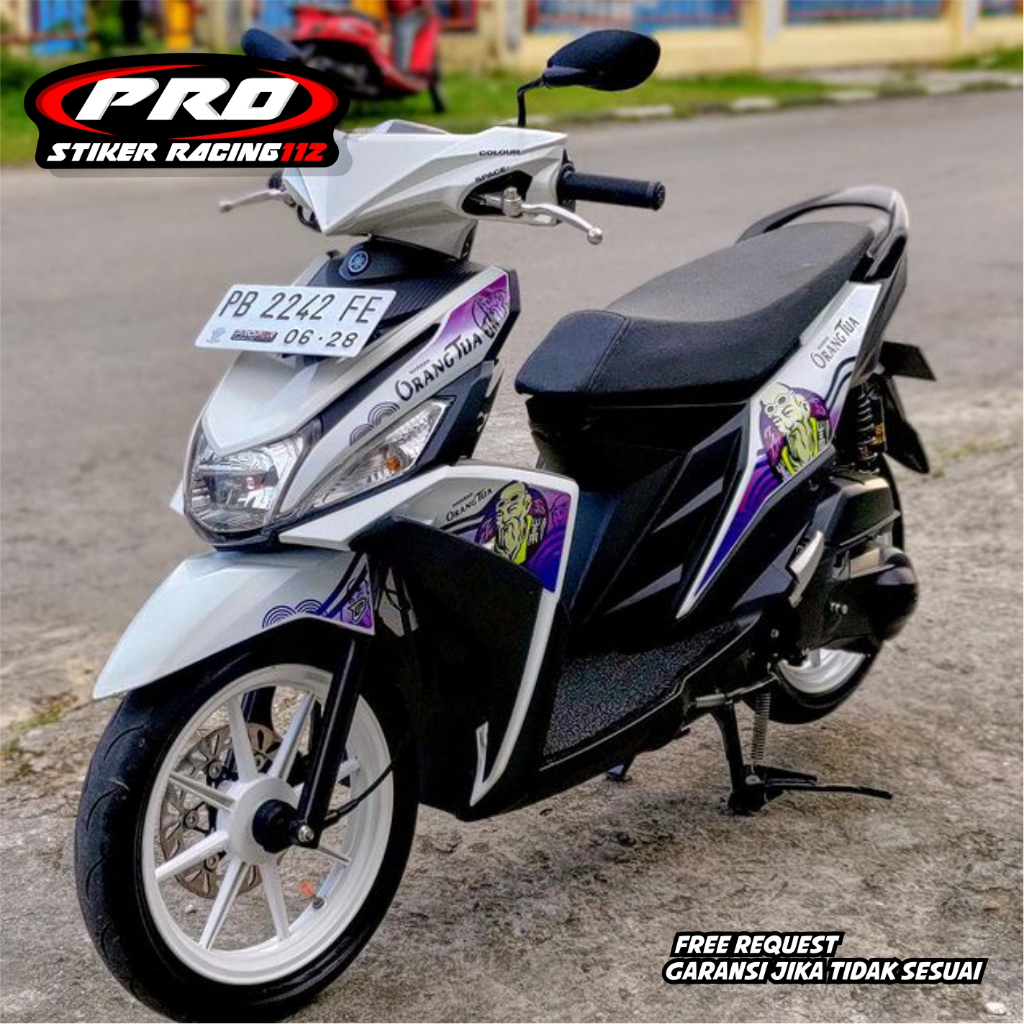Stiker Striping Variasi Mio M3 / Mio Z / Mio 125 Desain Terbaru Free Request Nama Nmr
