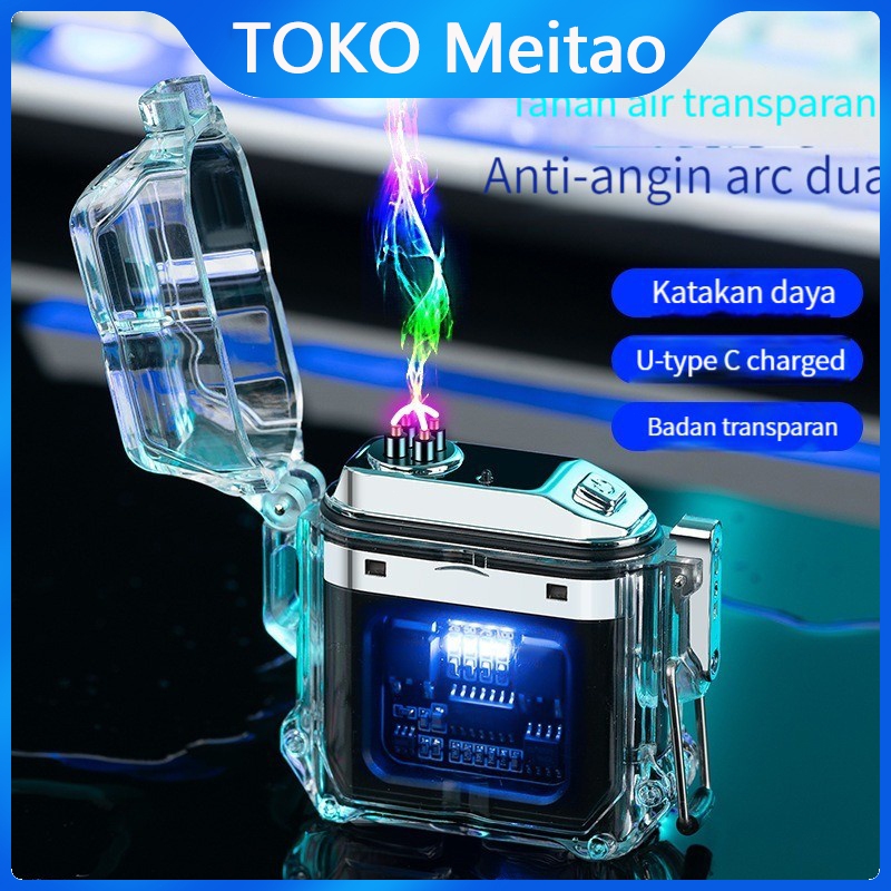 Pemantik pulsa elektronik/Korek api tahan angin/Hadiah artistik/Sederhana dan mudah digunakan