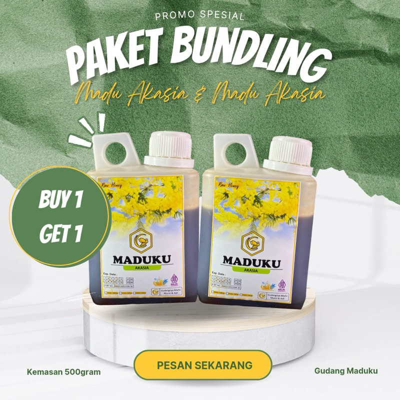 

Promo Beli 1 Gratis 1 Madu Akasia Kemasan Baru