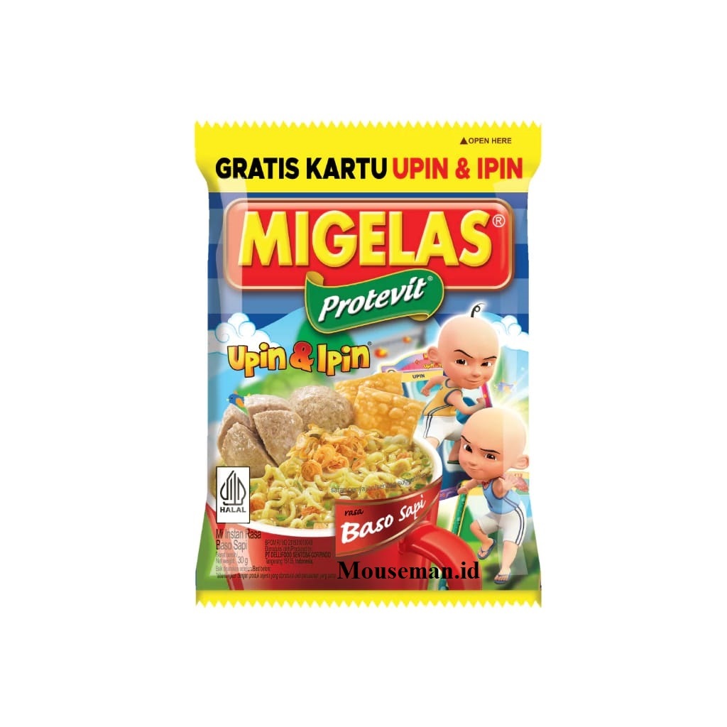 

MIGELAS Protevit Mi Instan Mie Gelas Rasa BASO SAPI 30gr