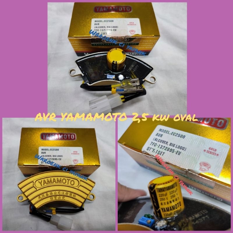 Avr genset oval merk yamamoto 2000 - 3000 watt original