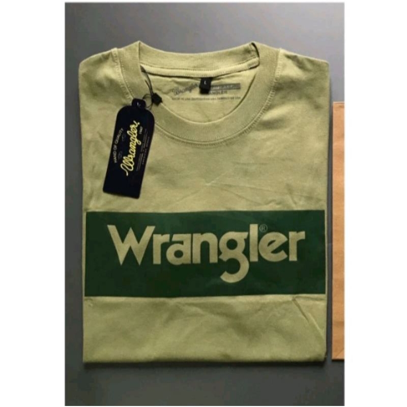koas Wrangler/kaos branded/kaos premium/koas import/bahan cotton 24s/kaos ori/kaos pria lengan pende