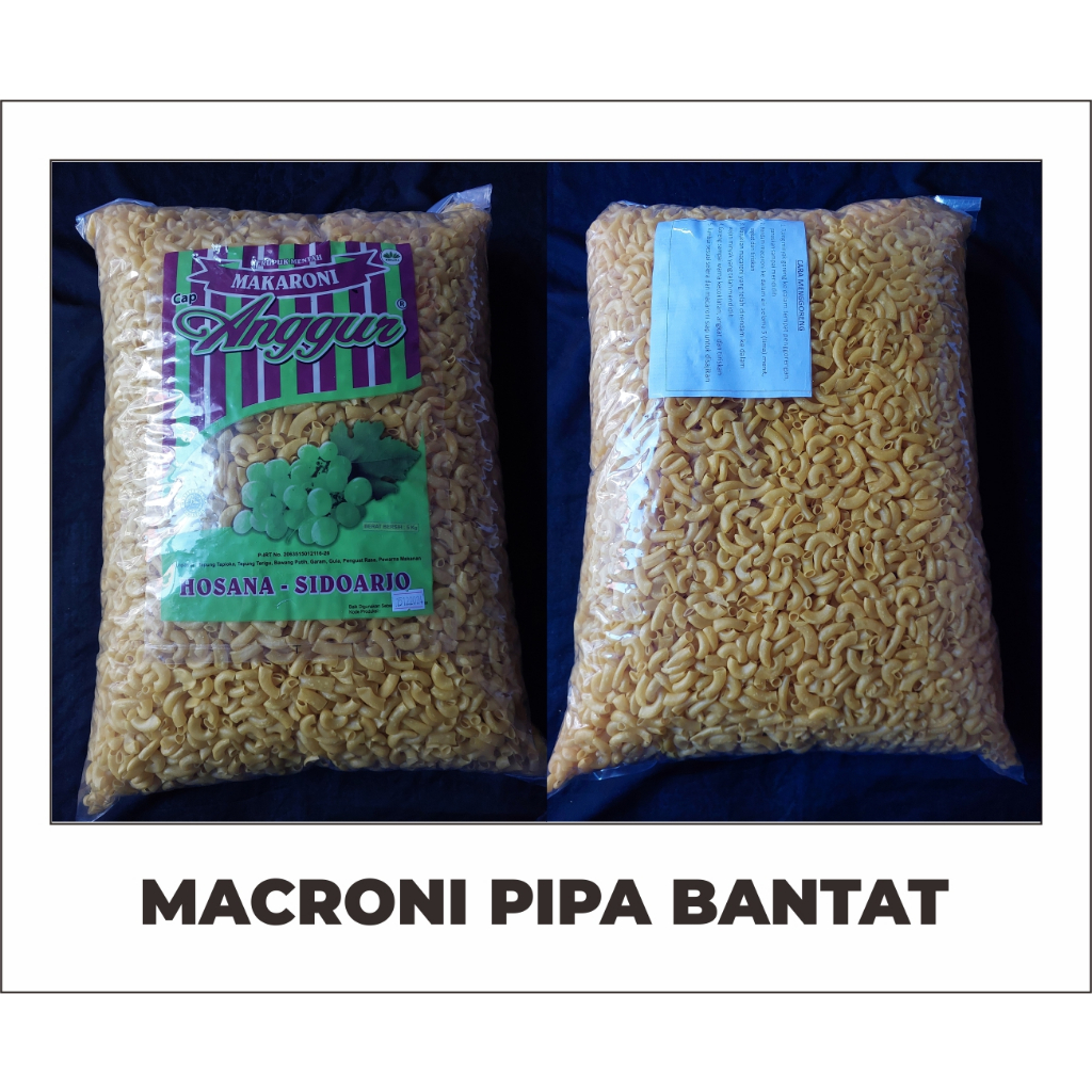 

[5kg] Kerupuk Macroni Bantat (Rendam) ANGGUR | KERUPUK MENTAH