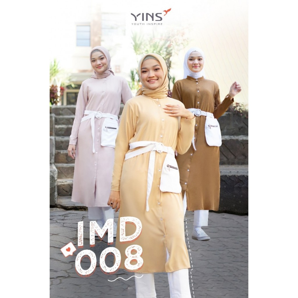 MID DRESS YOUTH INSPIRE IMD 008 / DRESS WANITA MUSLIMAH KEKINIAN BAJU KANTOR BAJU KULIAH ORI BRANDED