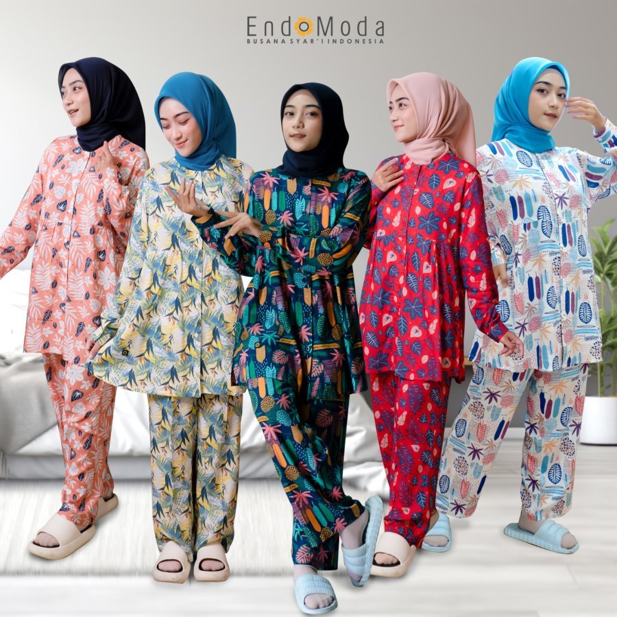 Baju Setelan Wanita PM ZAAHIDAH Endomoda Terbaru Setelan Rumahan Wanita II Baju Oneset Wanita