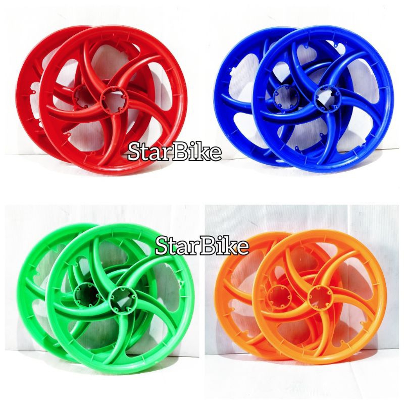 1 Set Velg 20 Klewang Bintang Sepeda Bmx + Alat Komplit Merk Jaguar