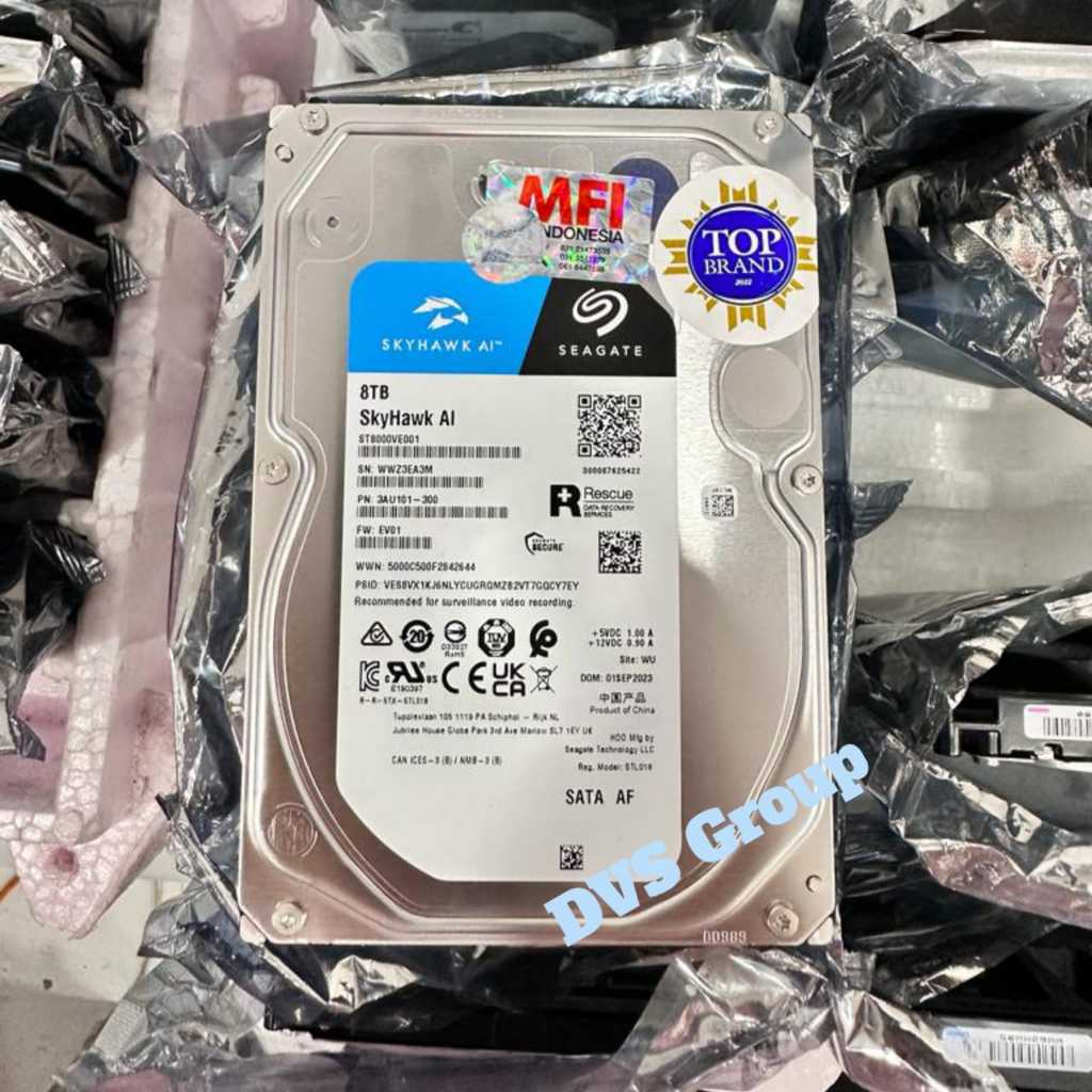 Hardisk 10TB Seagate Skyhawk AI MFI HDD 10TB Internal Surveillance