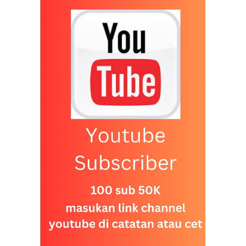 Subscriber Youtube berkualitas 1000 Subs