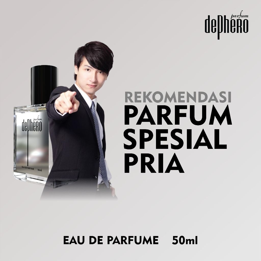 DEPHERO Mens Parfum Reaction Original Parfum Pria Penakluk Wanita 50ml Keharuman Tahan Lama / Minyak