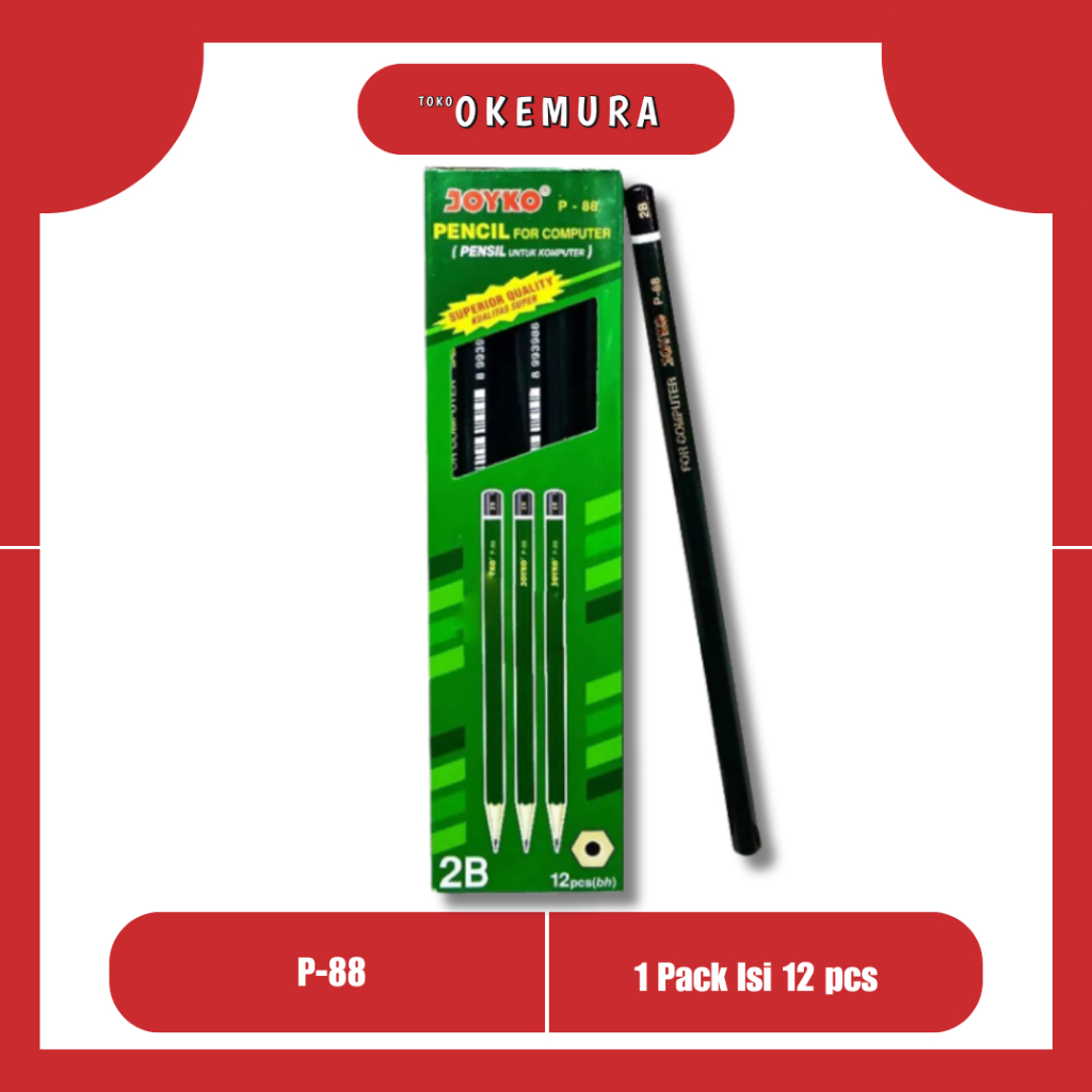 

TO Joyko P-88 2B Joyko Pensil Alat Tulis 12Pcs
