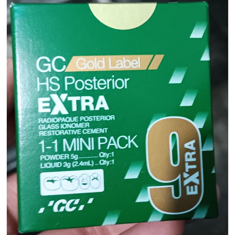 GC Gold Label HS Posterior Extra Radiopaque Posterior Glass Ionomer  Restorative Cement I-I Mini Pac