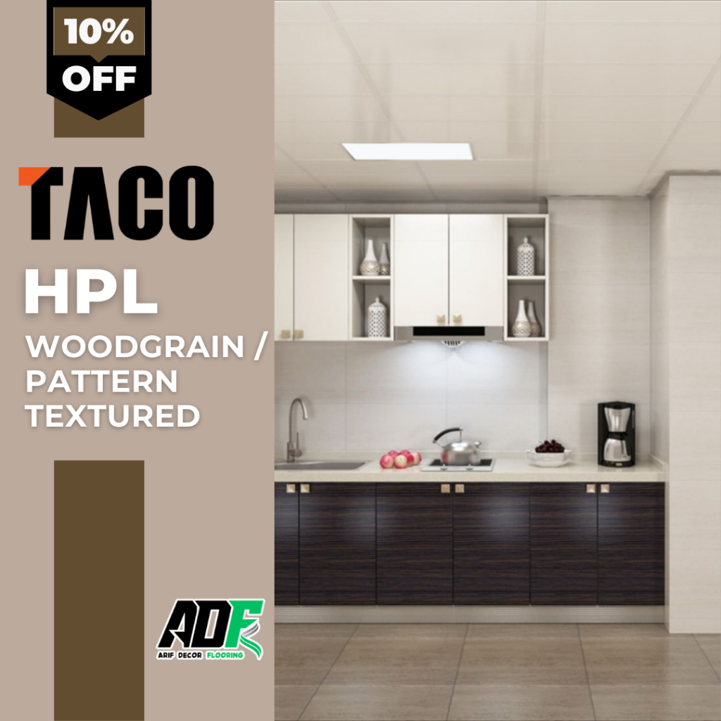 HPL TACO WOODGRAIN / PATTERN TEXTURED Pelapis Kayu Triplek Furniture Meja Lemari