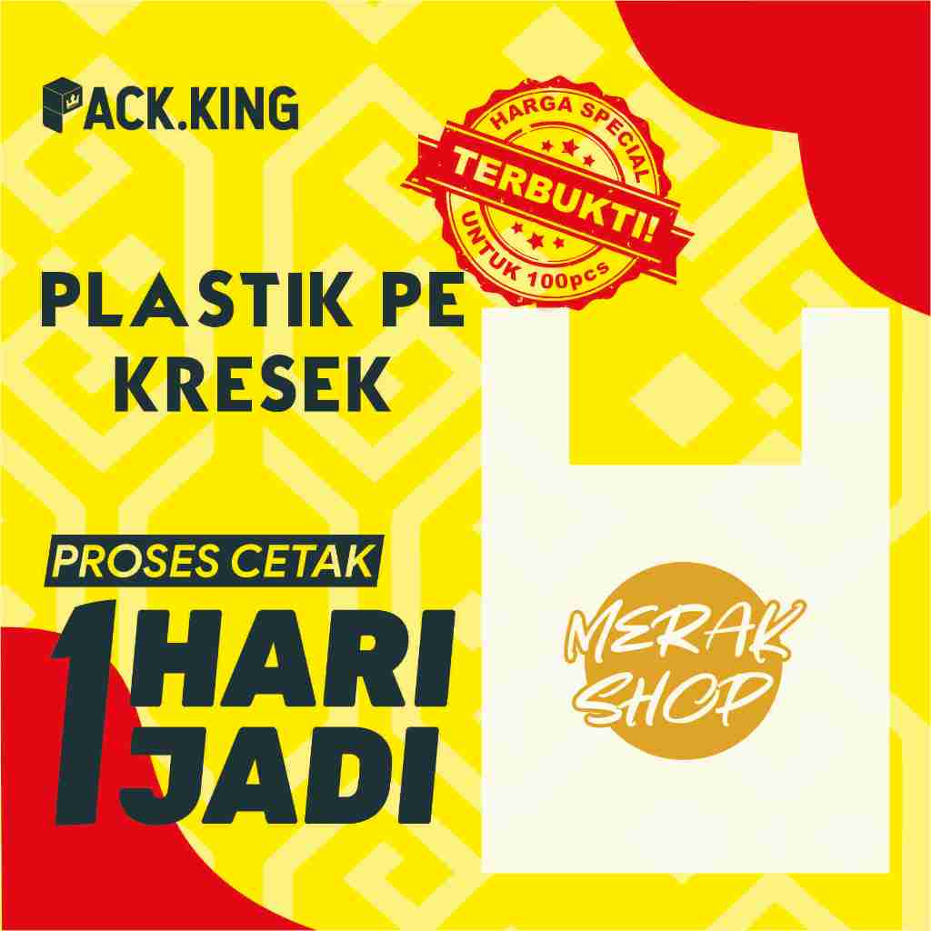 Sablon Plastik Bening Kresek PE