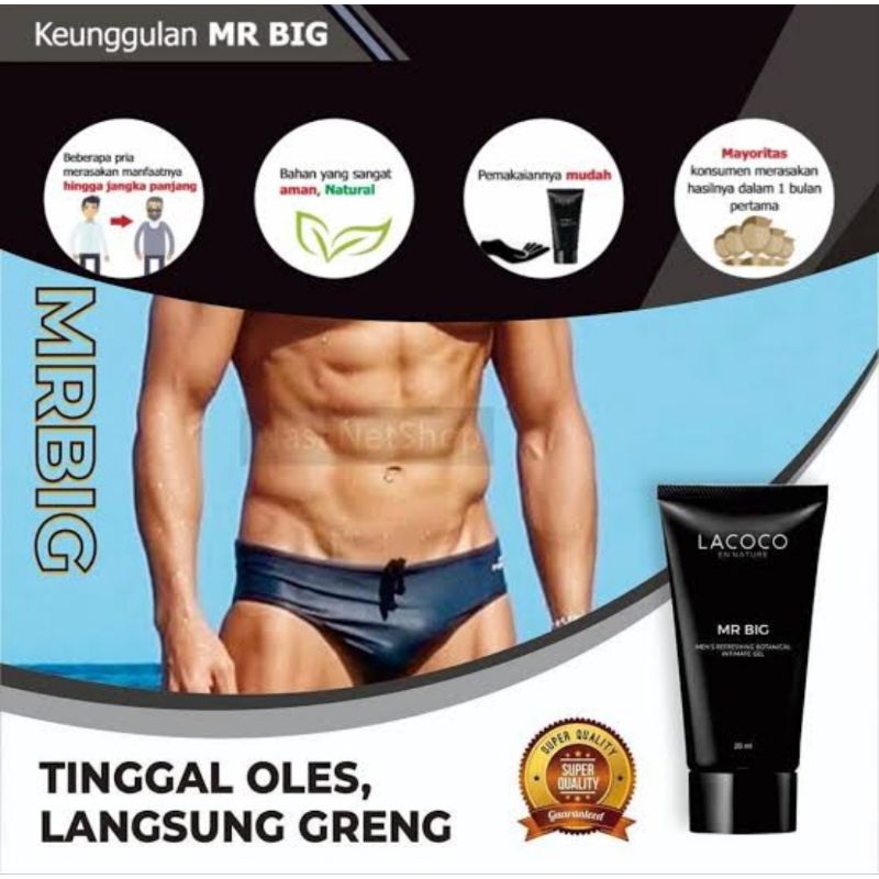 LACOCO MR BIG ASLI ORIGINAL OBAT PEMBESAR PENIS KELAMIN PRIA KUAT TAHAN LAMA Mr big LACOCO