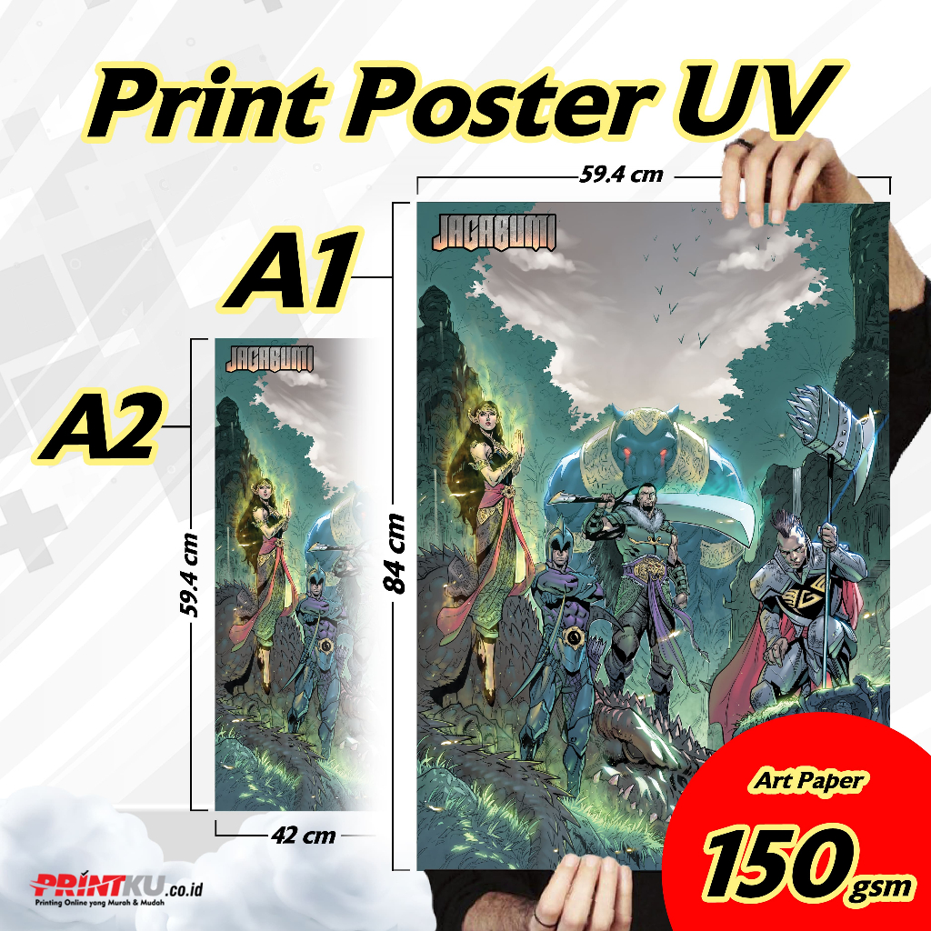

Print UV Poster Art Paper A1/A2 150 Gsm