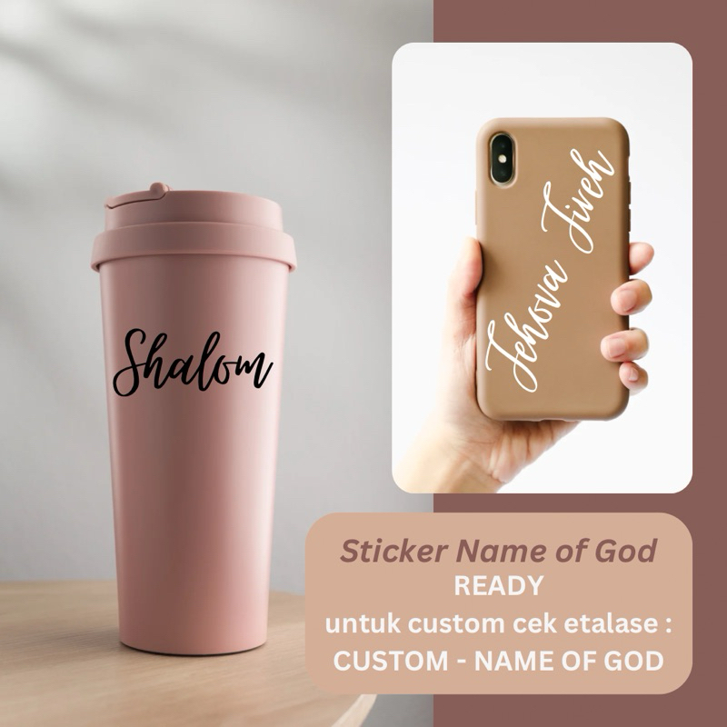 

READY - STICKER Name of God - Shalom Jehova Jesus Yeshua
