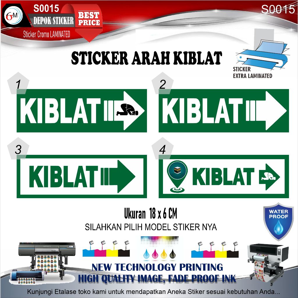 

Stiker Arah Kiblat Sholat