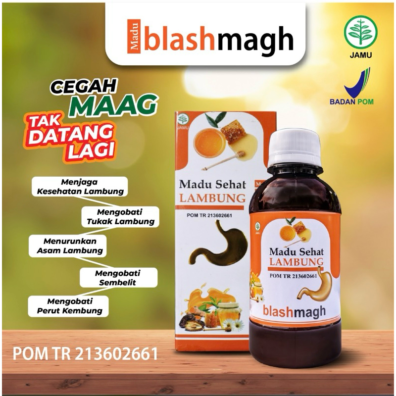 

MADU SEHAT LAMBUNG BLASH MAGH 280 GRAM ATASI GANGGUAN LAMBUNG DENGAN CARA ALAMI