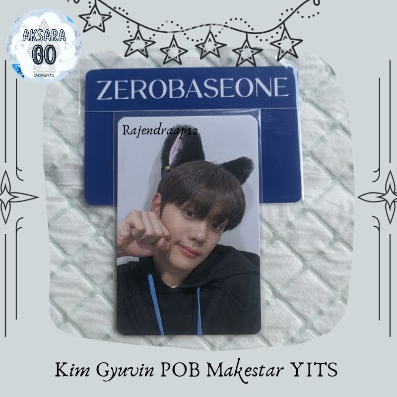 Photocard Official Kim Gyuvin ZB1 POB Makestar, Everline, Withmuu & KtownCH YITS - Beatroad Digipack