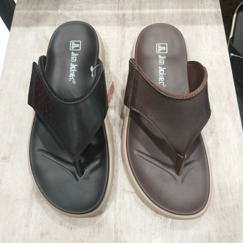 Jim Joker Sandal Jepit Pria Kulit Asli Ringan Original Brand Matahari