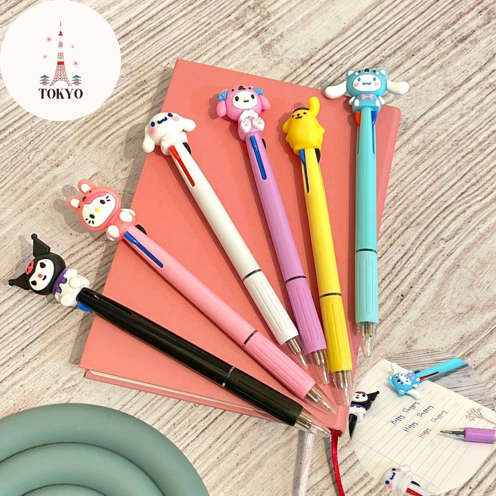 

Pulpen Gel Cetek 3 Warna Sanrio Kuromi Hello Kitty Pompurin Cinnamorol