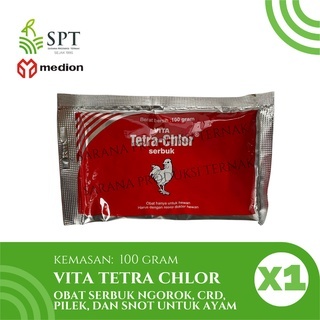 MEDION VITA TETRA CHLOR SERBUK 100 g OBAT AYAM