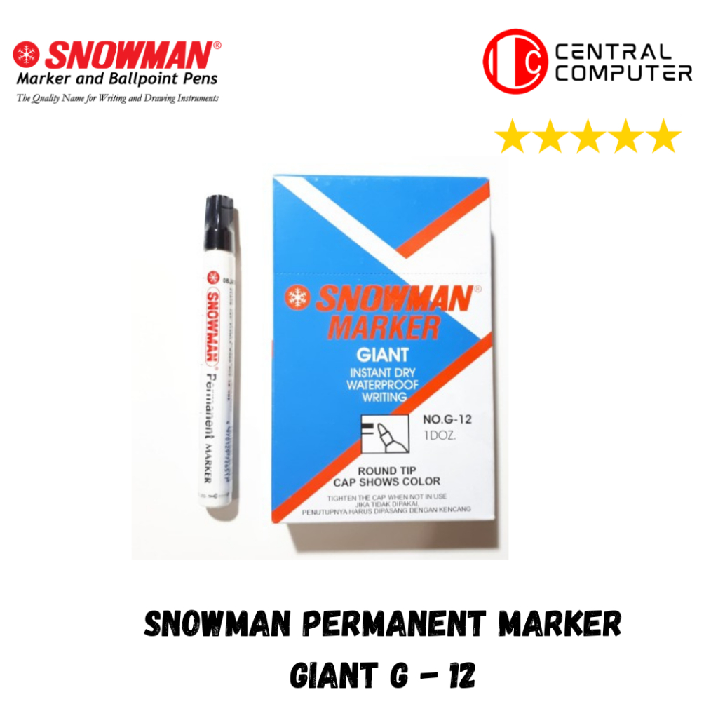 

NOWMAN PERMANENT MARKER GIANT G - 12