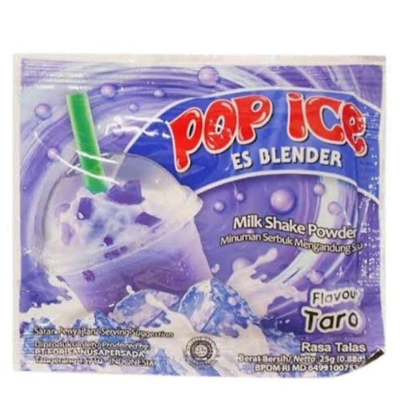 

Pop ice Taro 1 Renceng / Pop ice 10 Sachet / Sashet / Pcs