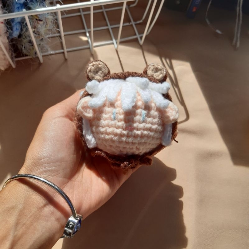 mochi gojo satoru rajut |merchandise anime| boneka gojo satoru