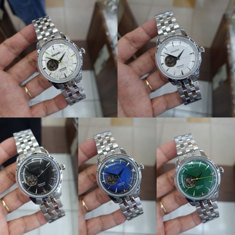 Jam Tangan Pria Seiko Presage open heart Automatis