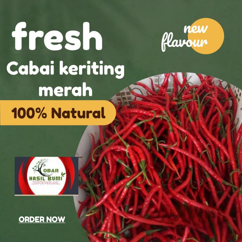 

Cabai keriting merah segar 500g