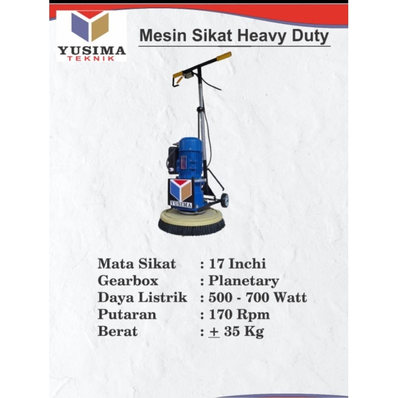 mesin sikat karpet heavy duty / polisher karpet / sikat polisher Yusima