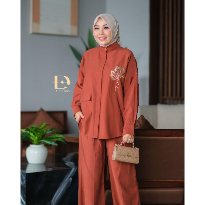 Amara Set Setelan Celana Jumbo ld 120cm by D'Lovera