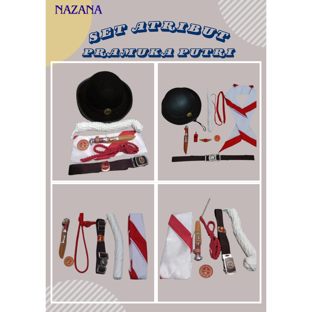Paket Atribut Pramuka Putri SD SMP SMA