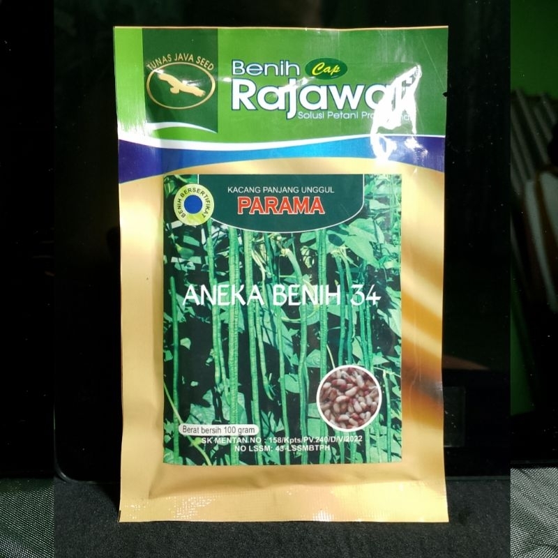 Benih Kacang Panjang Parama 100Gram - Cap Rajawali