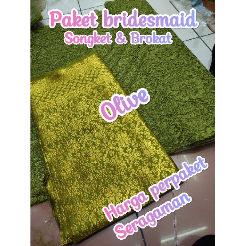 Seragaman Bridesmaid / Paket Seragaman Bridesmaid / Paket seragaman songket & Brokat