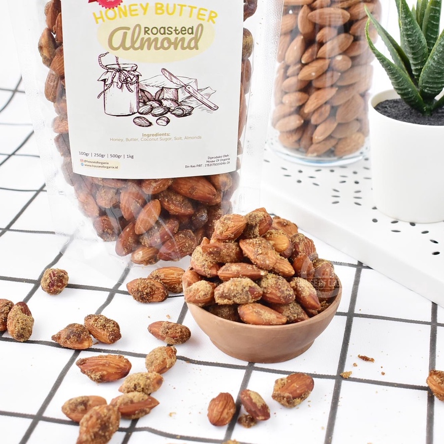 

READY STOK Honey Butter Roasted Almond Panggang 1 Gr