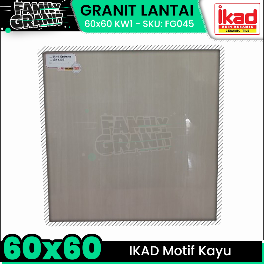Granit Motif Kayu 60x60 IKAD Cream Motif Lantai Super Glossy KW1