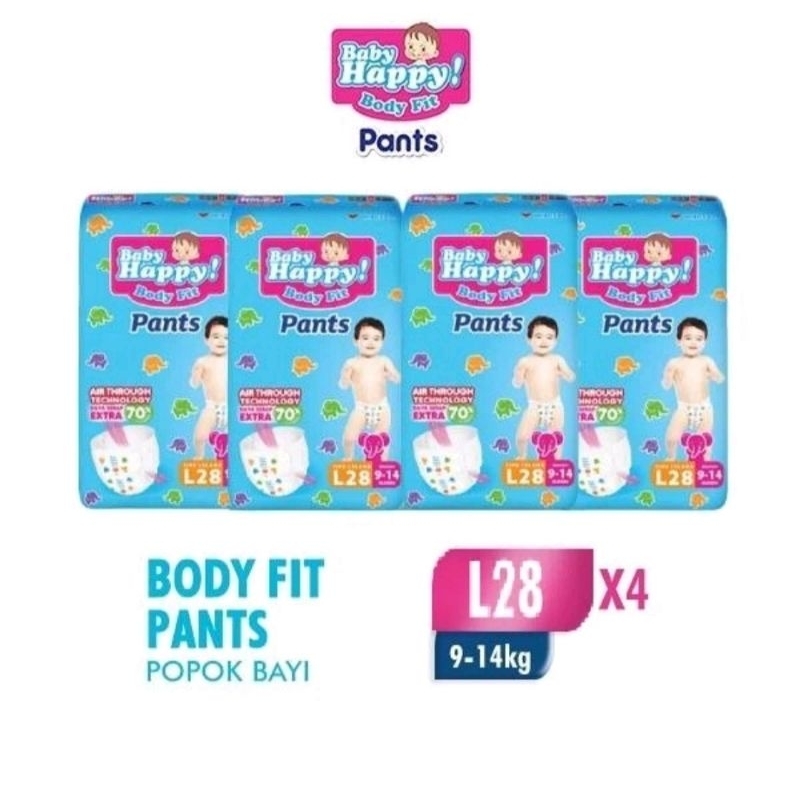 BABY HAPPY PAMPERS 1 KARTON L 28 ISI 4 BALL