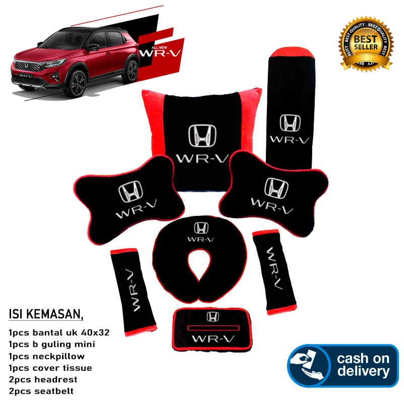 PAKET FULLSET BANTAL MOBIL HONDA WRV AKSESORIS INTERIOR MOBIL WRV