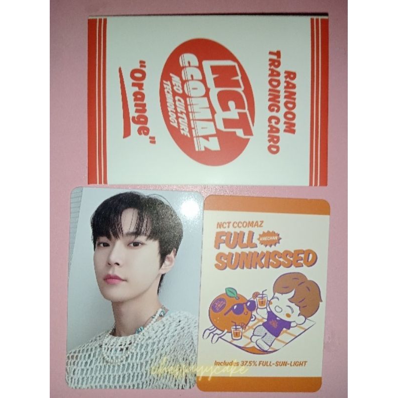 photocard nct ccomaz orange doyoung-haechan