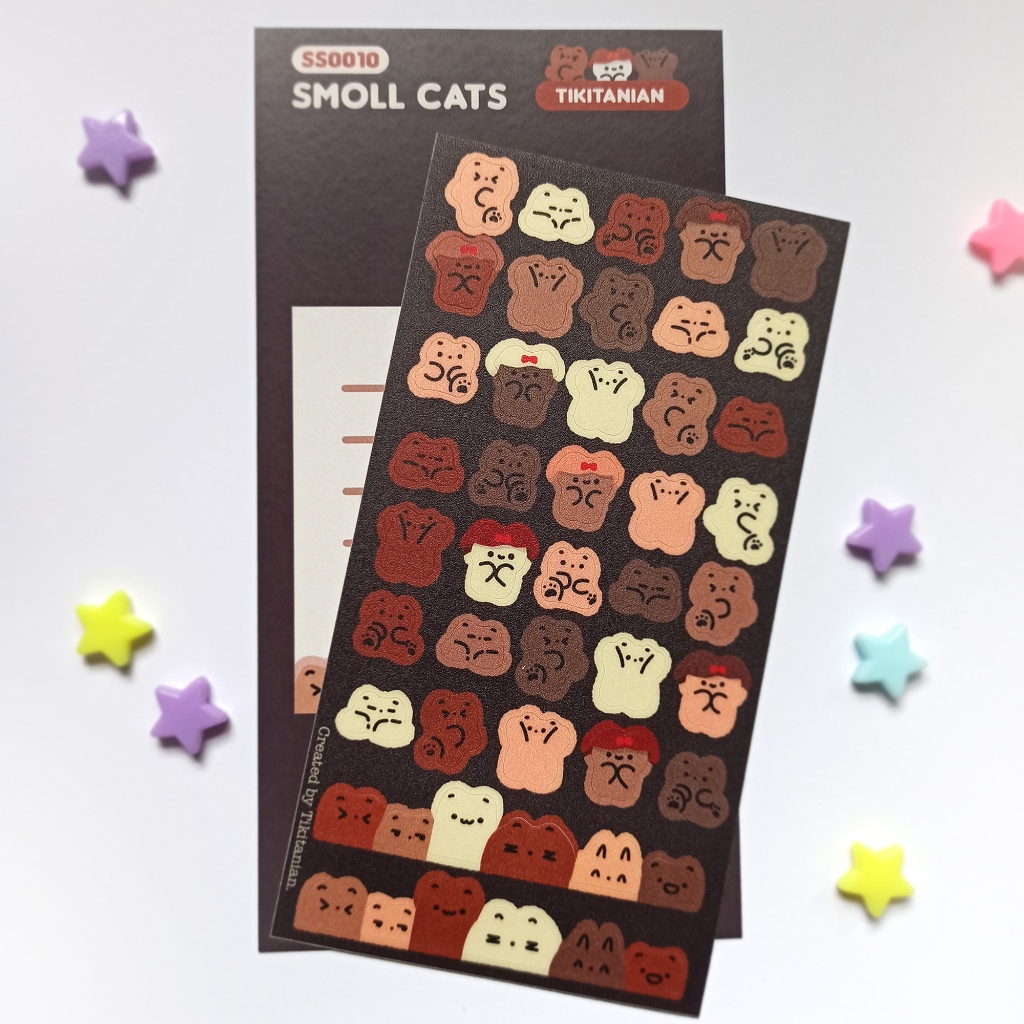 

Sticker Sheet Kucing SMOLL CAT Jurnaling dan Deco by Tikitanian