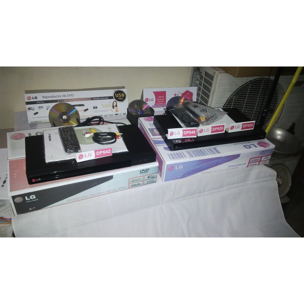 DVD PLAYER LG SERIES 5  DAN SERIES 4 TYPE USB DAN TANPA USB DP 542 DP540 DP520 DP 430 EX DISPLAY  FL